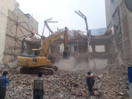 تخریب ساختمان در تهران بتنی کلنگی کلی جزعی